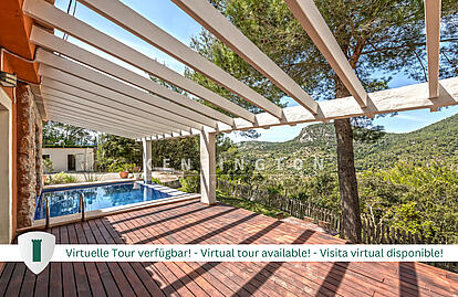 Finca in Esporles Mallorca - terrace/pool